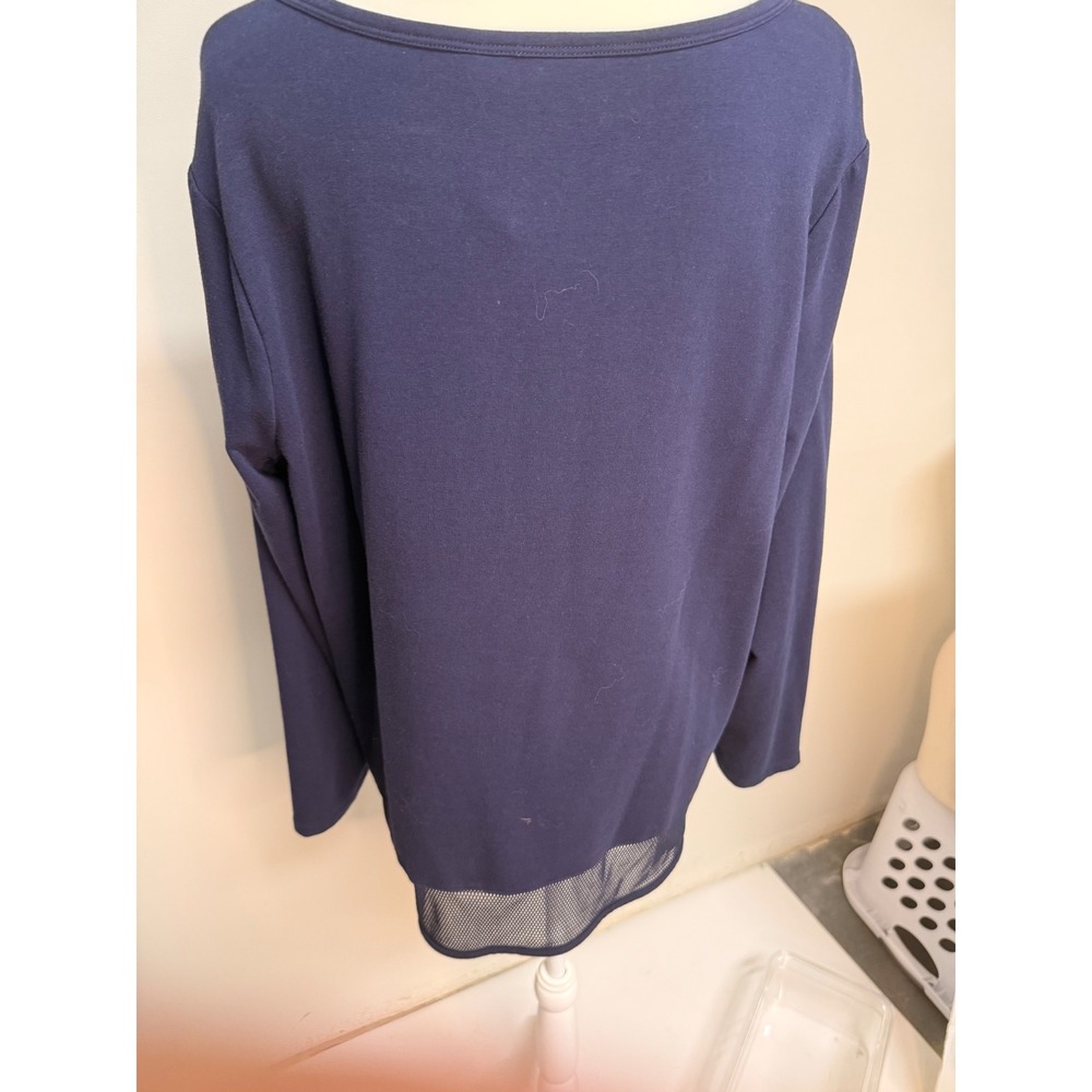 WEEKENDS by Chico's Blue Long Sleeve Shirt, Women's Size 3 (XL) - Picture 2 of 4
